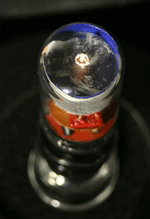 American Bliss, above, vacuum tube sculpture