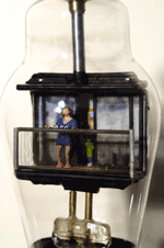 widows walk too, close front, vacuum tube sculpture